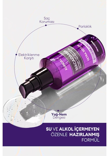 Kuru Ve Yıpranmış Saçlara Onarıcı Bakım Serumu Kundal Macadamia Ultra Hair Serum Pink Grapefruit