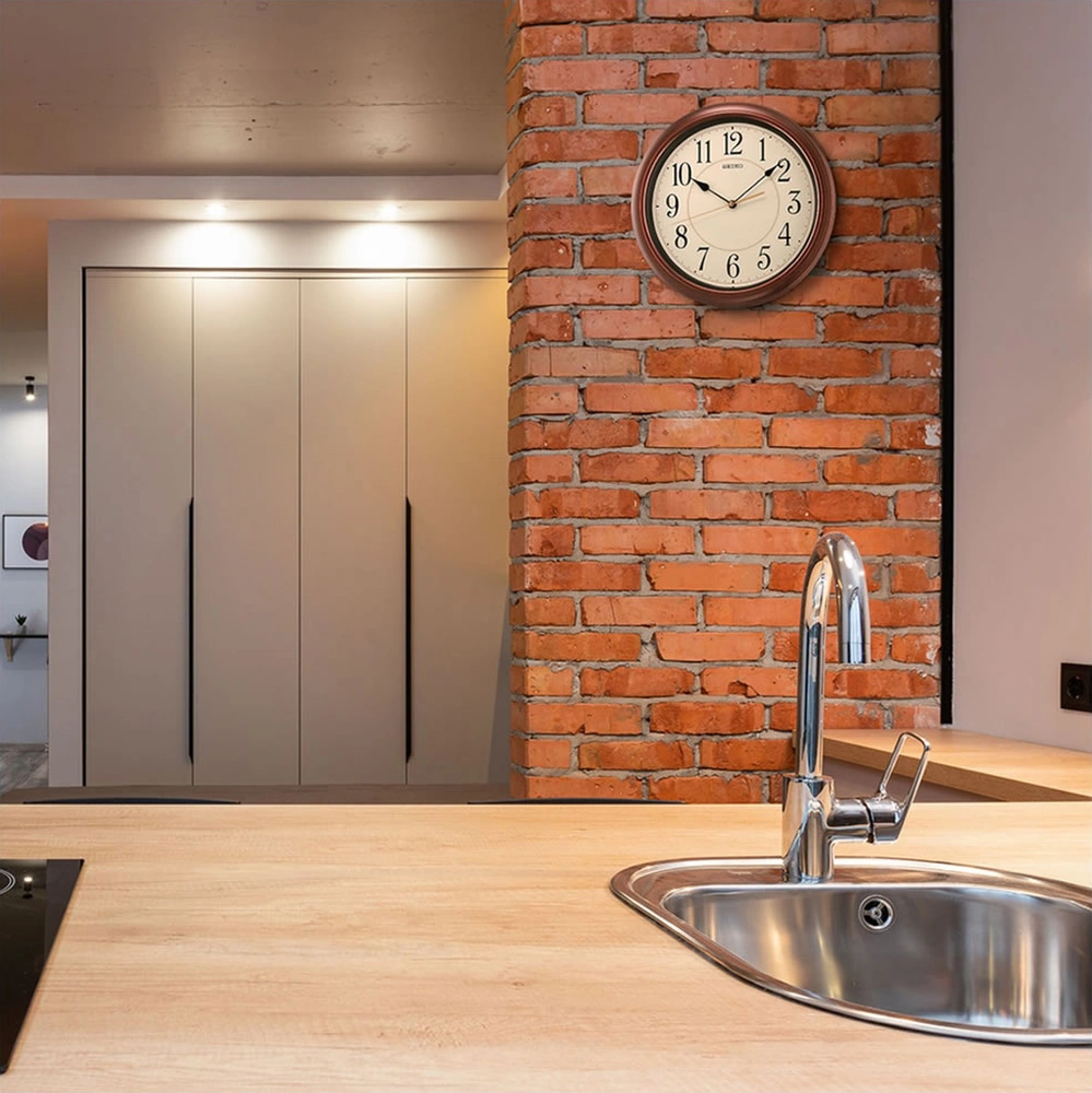 Seiko Clock Qxa616b Duvar Saati Kahverengi