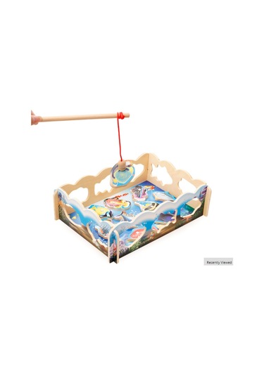 Ahşap Manyetik Balık Tutma Oyunu - Mıknatıslı Balık Tutma Oyunu