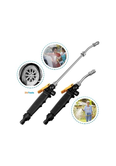 Zhltools Bahçe Sulama Araç Oto Yıkama Temizlik Tazyikli Su Püskürtme Basınçlı Hortum Ucu Aparatı