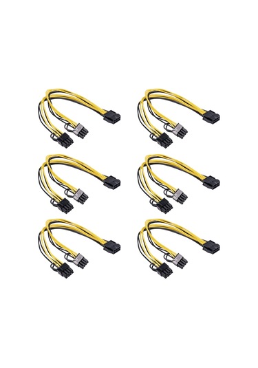 Suntek Pcı Express 8pin'den 2x 8pin'e 6+2 Güç Kaynağı Kablo