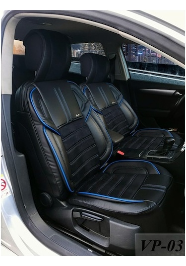 Oto Koltuk Kılıfı Ön Arka Vip Deri&Kumaş Minder Seti 8 Renk (343269614)