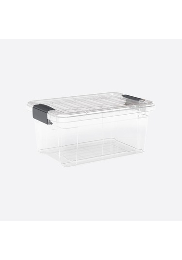 2 Li Şeffaf Saklama Kutusu & Düzenleme Kutusu & Oyuncak Kutusu 34 Lt Şeffaf