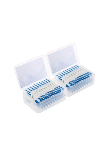 Skycity Mouth Cleaning Silikon Telli Diş Arası Fırça - 400 Adet Mavi Paket - Derin Temizleme, Kolay Kullanım