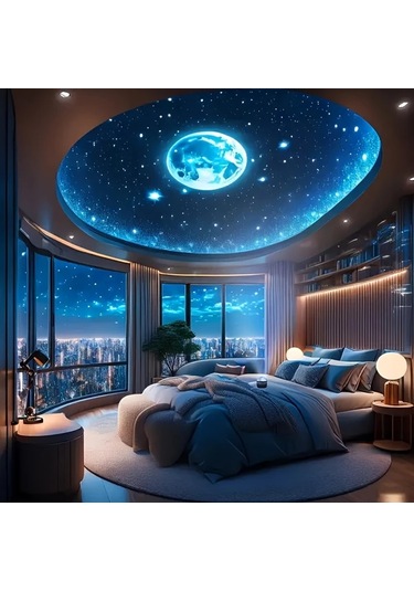 Honeybeeshop Uzaktan Kumandali Yildizli Gece İsigi Projektoru Siyah 7 Renk Ayarlanabilir Usb Guc Kaynagi Yatak Odasi Ve Oturma Odasi Dekorasyonu İcin Gokyuzu Temali Aydinlatma 1 Bilgisayar Siyah