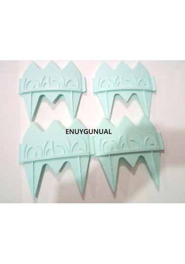 8 X 16 Paket Dekoratif Bahçe Çiti Uzunluk 21.76 Cm Yeşil