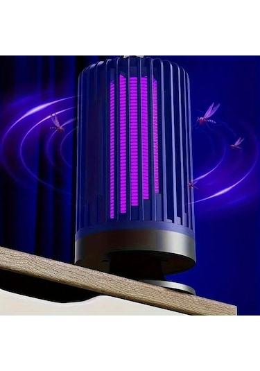 Boatshop1 Mavi Mosquito Killer Lamba Ev Ofis Okul Restoran Yatak Odası Için Sessiz Işiksız Sinek Kovucu