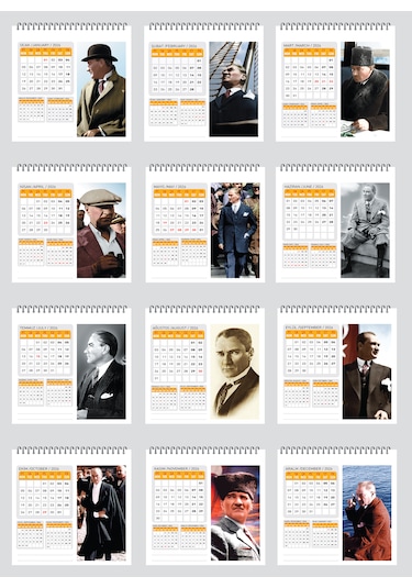 2026 Atatürk Masa Takvimi-16x15 Cm