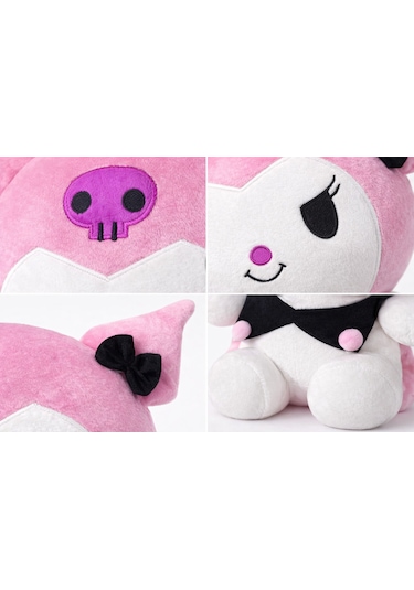 30 Cm Küçük Boy Pembe Kuromi Peluş Oyuncak Pembe