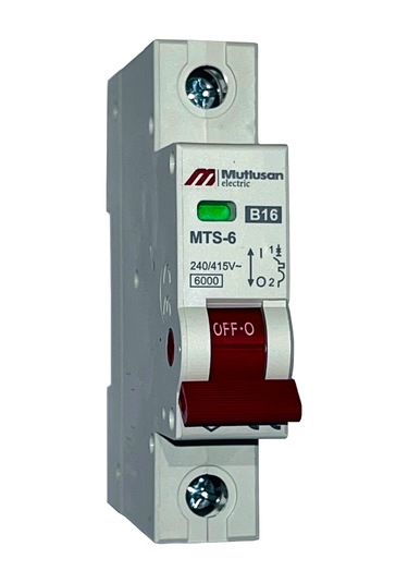 Mutlusan Mts06-1016b 1x16a 6ka B Tipi Otomatik Sigorta
