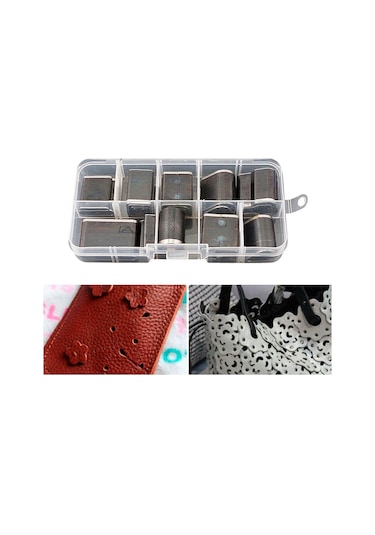 Suntek 24/39 Şekil Tarzı Içi Boş Kesici Yumruk Seti 24-delik Siyah