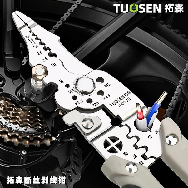 Xiyyadms Tuosen Elektrikçi İçin Çok Fonksiyonlu Tel Soğutma Pensi - 21.7x5.5x1.8 Cm