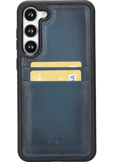 Bouletta Samsung Galaxy S23 Uyumlu Deri Arka Kapak FXCP BRN4EF