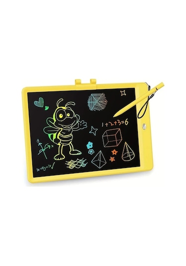 Trendooze Gaojunshop01 Mavi 10 Inç Lcd Eğitici Yazı Tahtası Yeniden Kullanılabilir Çizim Tahtası Mavi Öğrenci İçin Elbisesiz Mavi