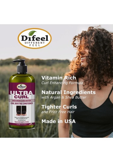 Difeel Ultra Curl Argan ve Shea Yağı Özlü Bukle Belirginleştirici Saç Kremi 1 L