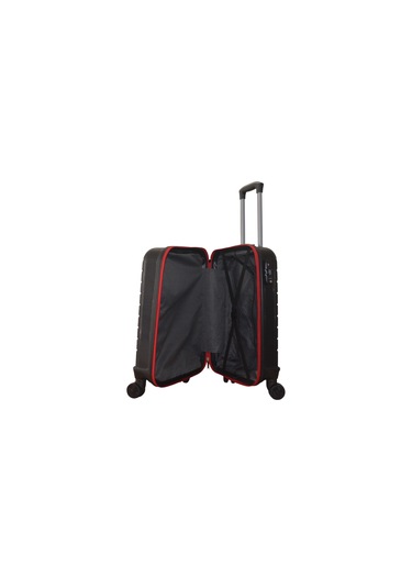 Hotowa Gold Pp Valiz 8012 Siyah Kırmızı Tsa Kilitli Kabin Boy
