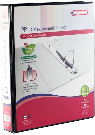 Bigpoint 2D Mekanizmalı Klasör 5 cm Siyah