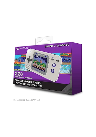 Myarcade Gamer V Retro Konsol 220 Oyun Gri Mor