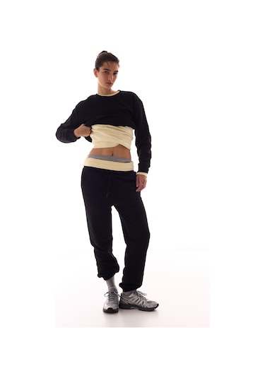 Penti Siyah Yüksek Bel Active Jogger Pantolon
