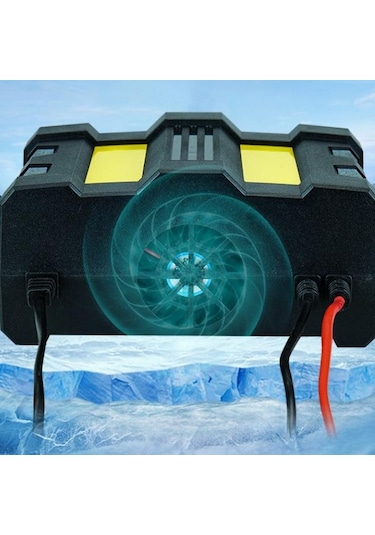 12v24v 220w Araç Akü Şarj Cihazı, Tam Otomatik Yüksek Frekanslı Akıllı Darbe Onarım Şarj Cihazı, Lcd Ekran Yüksek Güçlü Şarj Cihazı