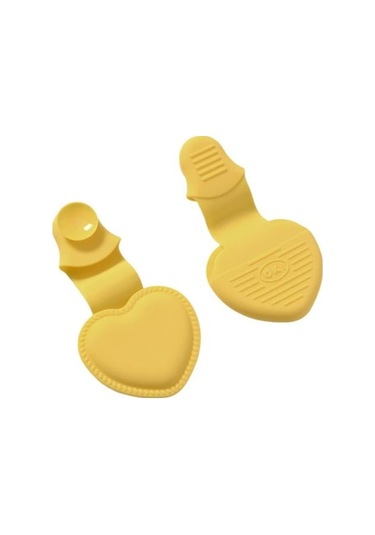 Novahub Sarı 2 Adet Fırın Eldiveni İsıya Dayanıklı Silikon Eldiven Kaymaz Mini Fırın Eldiveni Sıcaklığa Dayanıklı Önlük & Eldiven 56905880 Sarı