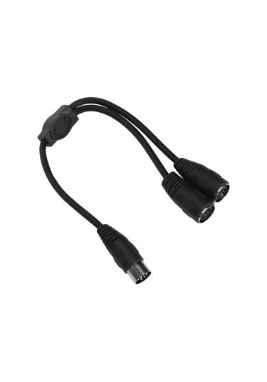 Fosenze 0.3m Dın 8pın Erkekden 2 Dın 8pın Dişeye Çevirici, Saf Bakır Çekirdekli, Çift Koruma, Ses Sinyali Dağıtıcı Bağlantı Kablosu