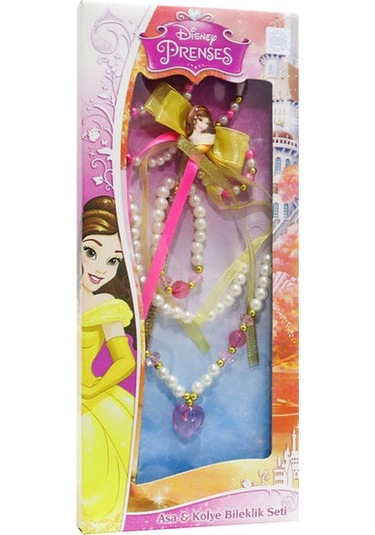 Disney Prenses Belle Asa Kolye Bileklik Seti