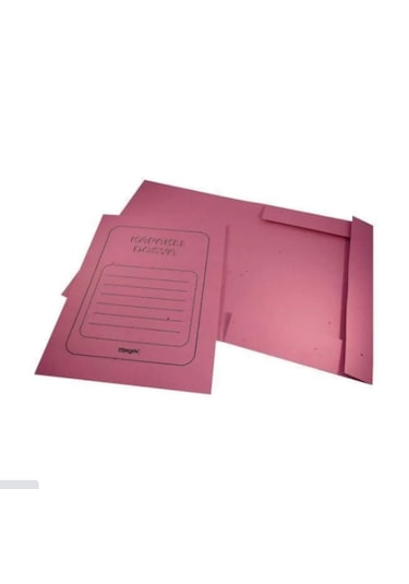 Özkan Kapaklı Dosya Karton 5 Adet Pembe Telsiz