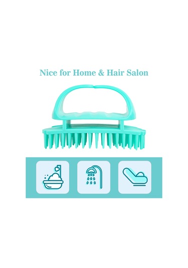 Singree Yeşil Tpe Saç Ve Baş Masaj Fırçası - Opp Paketli Saç Bakımı Aleti Düz