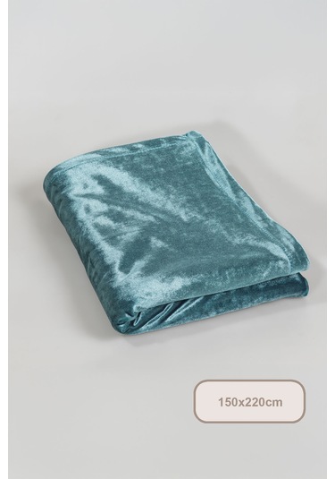 Elart Kadife Masa Örtüsü Dikdörtgen 150x220 Cm Petrol Petrol