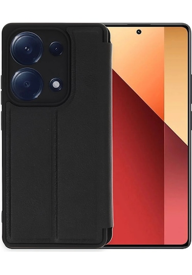 Newface Xiaomi Redmi Note 13 Pro 4g Kılıf Flip Cover Semeglbl - 30 - Siyah