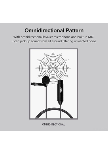Singree Comıca Cvm-v02o Xlr Lav Mikrofon - 48v Phantom Güç Destekli, Yönlendirilebilir, Kamera Ve Kayıt İçin Profesyonel Ses Kalitesi Singree Comıca Cvm-v02o Xlr Lav Mikrofon - 48v Phantom Güç Destekli, Yönlendirilebilir, Kamera Ve Kayıt İçin Profesyonel Ses Kalitesi