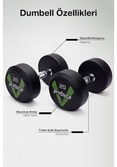 Proforce Dambıl Ağırlık 20 Kg Tek Adet