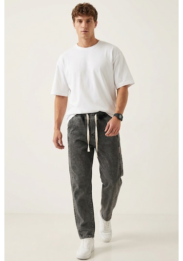 Erkek Rahat Kesim Baggy Jean Pantolon 30076 - Antrasit