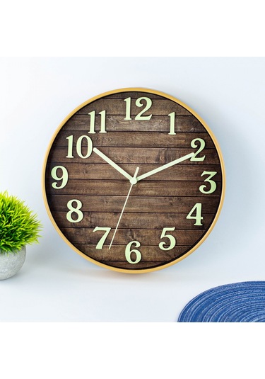 Yaratıcı Işıklı Duvar Saati, 30 Cm Diğer