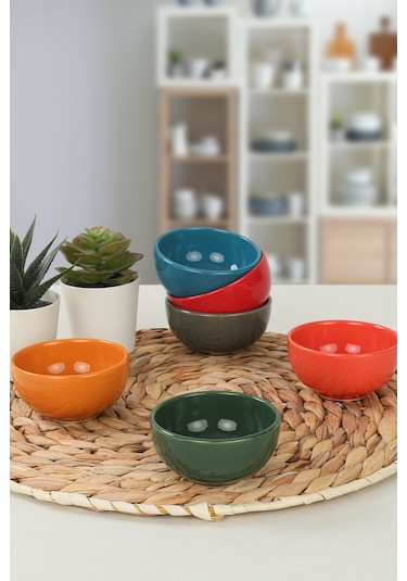 Keramika Rainbow Bulut Çerezlik Sosluk 8 CM 6 Adet 113 617