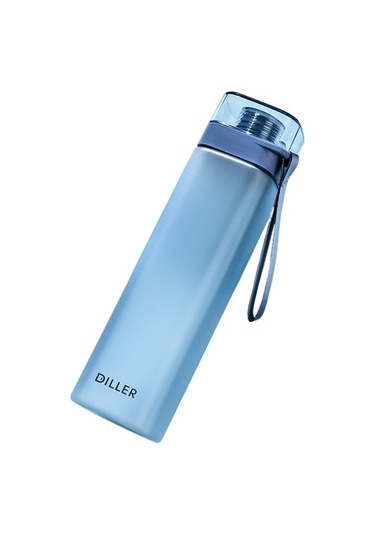 Taşınabilir Spor Su Bardağı, Şık Ve Basit Kare Plastik Bardak K3ncdq MAvi