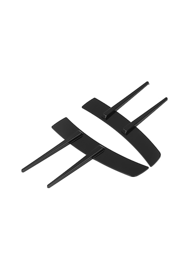 Wezone Abs Parlak Siyah Universal Araç Ön Tampon Yan Spoiler: Akış İyileştirici, Kolay Kurulum, Dayanıklı Malzeme