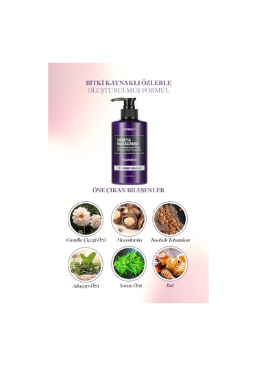 Kundal Honey & Macadamia Amber Vanilla Protein Treatment 500 ML