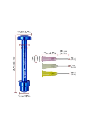 Homyl 3 Uçlu Kaynak Lehimleme Yağı İtici Pistonu Taşınabilir