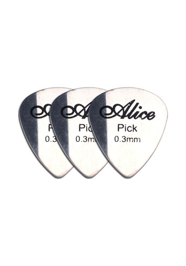 Alice 3 MM Kalınlıkta Metal Elektro Gitar Penası-3 Adet