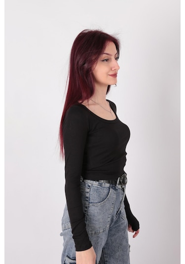 Busem W0011619 Kadın Bluz Siyah