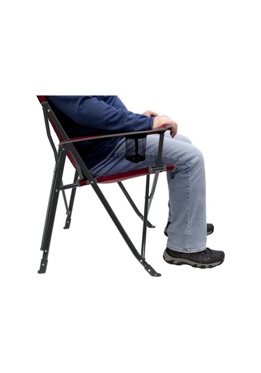 Gci Outdoor Sunshade Comfort Pro Chair Güneşlikli Katlanır Plaj Sandalyesi Kırmızı Kırmızı