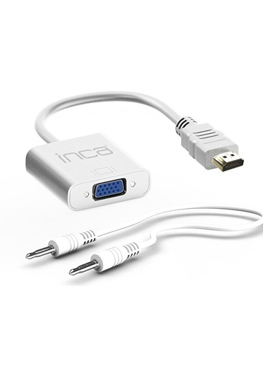 Inca Ihtvj-7 Hdmı To Vga Jaklı Çevirici Ses Kablosu Dahil