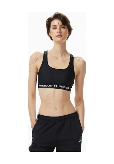 Under Armour Crossback Mid Kadın Siyah Antrenman Bra 1361034 Siyah