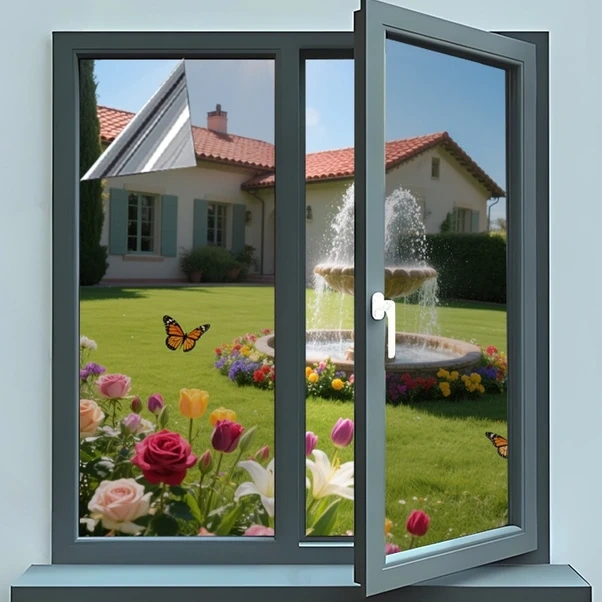 Gateesat Çift Taraflı Gümüş 35.43 İnç Geniş Güneşten Koruma Ve Isı Yalıtım Filmi