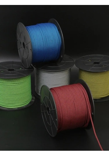 Besthome1 100m Siyah Güvenlik İçin 4mm 9 Çekirdek Hayat Kurtaran Açık Hava Paracord Dağcılık Halatı Siyah