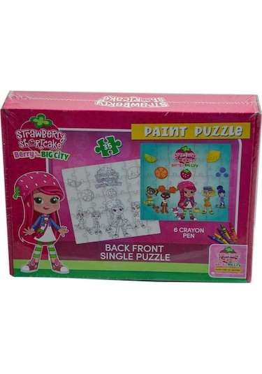 Laço Kids Çilek Kız Boyamalı Puzzle Ck7880