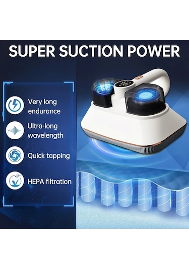Honeybeeshop El Tipi Süper Güçlü Kablosuz Yatak Vakumu Tip B Usb Şarjlı Evcil Hayvan Tüyü Temizleyici