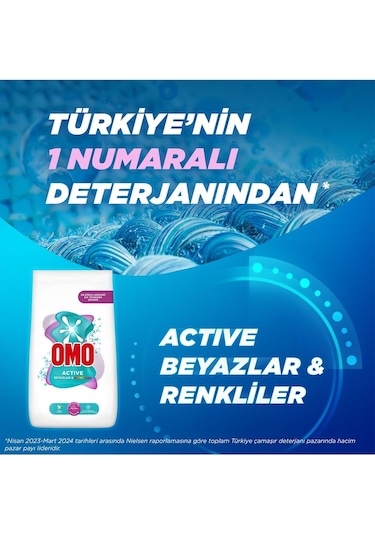 Omo Matik Toz Çamaşır Deterjanı 9kg Beyazlar Ve Renkliler 60 Ykm